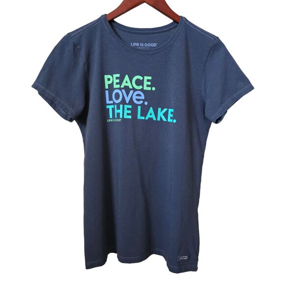 Life Is Good Tops - Life is Good Crusher-Lite Peace Love The Lake Graphic Tee Shirt